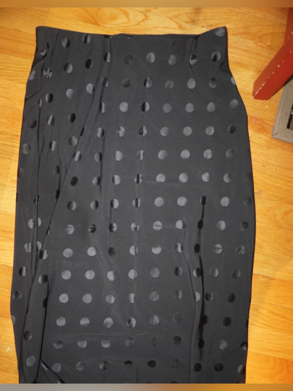 GAP Black Polka Dot Pencil Skirt